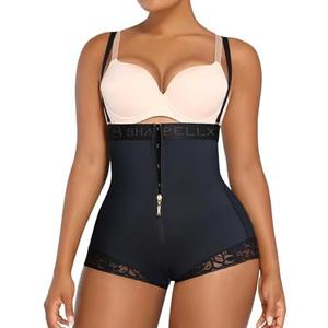 SHAPELLX Shapewear Tummy Control Butt Lifter Panties Faja Body Shaper for Women High Waist Trainer Open Bust Bodysuit XXXL
