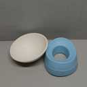 French Bulldog Food Bowl- Slanted Tilted Pug Food Water Bowl,Cat Bowl- Feeder for Frenchie/Shih Tzu/Flat Faced Small Dogs/Puppies/Cats