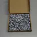 Feleph 1x2 Bricks Bulk 450 Pieces Light Grey Classic Basic Parts Building Creative Play Set Blocks Toy Accessories Compatible with 3004 Major Brands