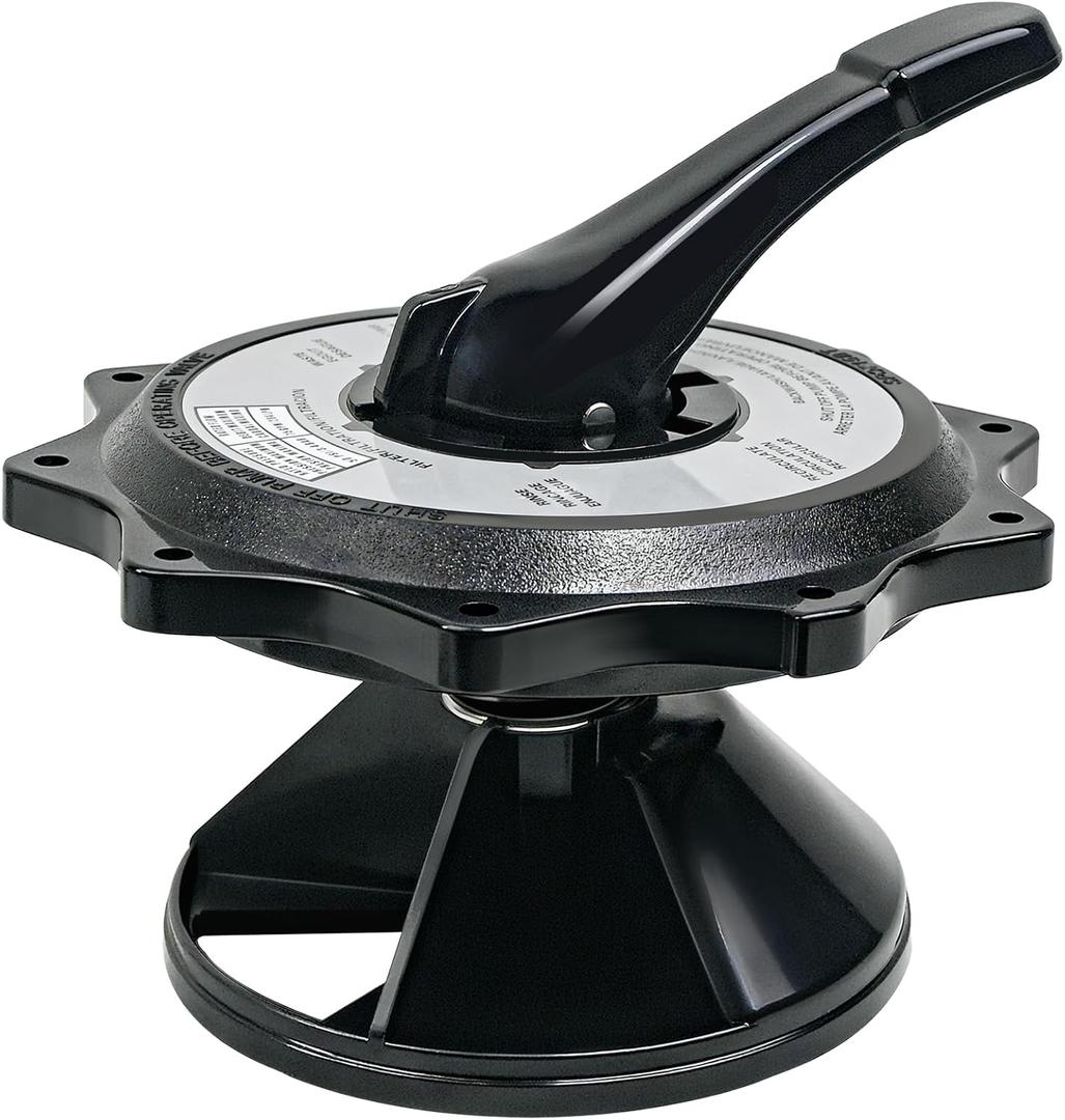 SPX0715BA3 Key Cover and Handle Assembly Compatible with Hayward Vari-flo 2-inch Multiport Valves SP0716, SP0715. SPX0715BA3 is compatible with Pro Series Top-Mount Sand Filter Models S220T2, S270T.