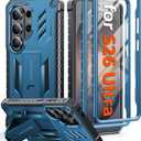 FNTCASE for Samsung Galaxy S26-Ultra Case: [Built-in Screen Protector & Kickstand] [2 Front Frames] [Military-Grade Drop Protection] Heavy Duty Shockproof Rugged TPU Case Full Body Protective Blue