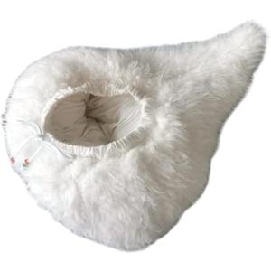 Cute Animal Duck Costume White Plush Ass Cartoon Dress Up Role Play Clothes Halloween Costume Snowboard Butt Pad (Small)