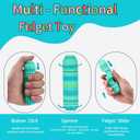 Little Ouchies Pro Fidget Toy 6-in-1 Keychain with Button Click, Spinner, and Pain Stim Sensory Tool for Stress Relief
