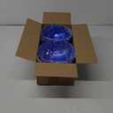 Zubebe 4 Pcs 8" Extra Large Christmas Ball Ornaments with Ribbons Fillable Giant Oversized Plastic Xmas Ball Big Hanging Xmas Tree Ornaments for Outdoor Lawn Yard Decor(Blue)