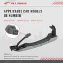 82651-D3710 Front Left Door Handle for 2016-2021 Hyundai Tucson 82651D3710 Outside Smart Key Handle (Silver) - Chrome