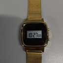 Watch for Womens and Bracelet Gift Set Rose Gold for Lady Female Navy Blue Big Face Ultra Thin Minimalist Date Analog Quartz Wristwatch Waterproof with Mesh Steel Band