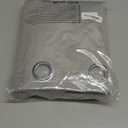 Hiasan Blackout Curtains for Bedroom, 60 x 63 Inches Length - Thermal Insulated & Light Blocking Window Curtains for Living Room, 2 Drape Panels Sewn with Tiebacks, Silver Grey