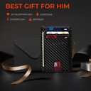 RUNBOX Slim Minimalist Front Pocket RFID Blocking Leather Wallets for Men and Women Card Holder Wallets Gifts for Men
