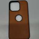 Casus Logo View Compatible with iPhone 13 Pro Case Slim Premium Vegan Leather Classic Luxury Elegant Thin Cover (2021) 6.1" (Brown)