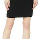 Calvin Klein Women's Classic Fit Straight Lux Suit Skirt (Regular and Plus Size) (6, Black)