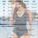 Charmo Frill Trim Ribbed One Piece Swimsuit Women Ruffled Ruched Tummy Control Bathing Suit (XL)