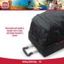 ful Rolling Duffel Travel Luggage Bag with Wheels, Black, 36"