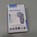 BEAUTURAL Fabric Shaver and Lint Remover, Sweater Defuzzer with 2-Speeds, 2 Replaceable Stainless Steel Blades, Battery Operated, Remove Clothes Fuzz, Lint Balls, Pills, Bobbles Gray