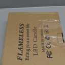 3 PC Rechargeable Led Candles, Flameless Flickering with Remote & Timer, with Real Wax Candle in Glass Warm Color Light, Lasting for 200+ Hours for Festival, Party, Bedroom, Living Room Decor, Amber