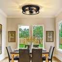4-Light Farmhouse Ceiling Light Fixture,14 inch Hallway Lighting Fixtures Ceiling,Light Fixtures Ceiling Mount for Kitchen,Entryway,Hall,Bedroom E26 Base