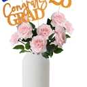 2 x Gexolenu 16 PCS Orange and Blue Double-Sided 2026 Graduation Centerpieces for Tables, 2026 Table Toppers Party Centerpiece Sticks Party Supplies, Graduation Party Decorations Class of 2026, Set of 4