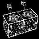 Hamiledyi Acrylic Breeding Isolation Box - Transparent Aquarium Hatchery for Guppy/Shrimp/Small Fish, Safe Nursery Tank with Air Tube & Suction Cups(7.8"  3.9"  3.9")