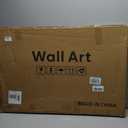 Large Framed Black White Gray Geometric Abstract Wall Art, 1 Piece 24x36 In