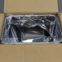 Cesun Small Bathroom Trash Can 2.1 Gallon Wastebasket, Modern Metal Garbage Can Office Waste Basket, Silver Stainless Steel Trash Bin for Bedroom, Home Office, Toilet, rv, Near Desk, Under Sink.