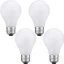 Incandescent Light Bulb, 25W A19, Dimmable, Medium Base, 160 Lumens, 2850K, Soft White - 4 Count