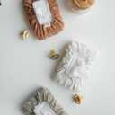 Baby Wipes Cover  Universal Size, One Size Fits All Wipes Packages | Muslin Cotton Tissue Cover for Nursery, Diaper Bag & Changing Table, Station | Gingham & Neutral Patterns (Cream Daisy)