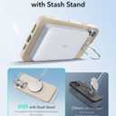 ESR for iPhone 16 Pro Max Case, Silicone Case with Stand,Compatible with MagSafe,Built-in Camera Stash Stand, Magnetic Phone Case for iPhone 16 Pro Max, Cloud Series, Light Tan
