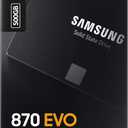 SAMSUNG 870 EVO SATA SSD 500GB 2.5 Internal Solid State Drive, Upgrade PC or Laptop Memory and Storage for IT Pros, Creators, Everyday Users, MZ-77E500B/AM, Black
