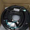 VEVOR Electric Trailer Brake Assembly, 10" x 2-1/4", 2 Pairs Self-Adjusting Electric Brakes Kit for 3500 lbs Axle, 4-Hole Mounting, Backing Plates for Brake System Part Replacement (2 Right + 2 Left)