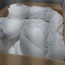 Bedsure Comforter Duvet Insert - Quilted Comforters Full Size, All Season Duvet, GentleSoft Down Alternative Bedding, with 8 Tabs, Gifts for Women/Men, White, Full 86 x 82 Inches