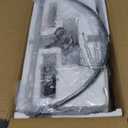 5-Light Modern Semi Flush Mount Ceiling Light, 12.6'' Black Farmhouse Flush Mount Ceiling Light Industrial Ceiling Light Fixture for Entryway Hallway Foyer Dining Room Kitchen Bedroom