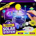 Dan&Darci 360 Orbiting Solar System for Kids - Paint & Build Model Kit - Arts and Crafts for Kid Ages 8-12, 4-6, 4-8, 6-8 - Space Toys 8-10 - Science Astronomy Gifts - Painting Craft Kits for Boys