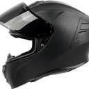 Orthrus Full Face Motorcycle Helmet for Adults Men & Women DOT Approved Motorbike Street Bike Racing Helmets with Tinted & Clear Visors (Matte Black, XX-Large)