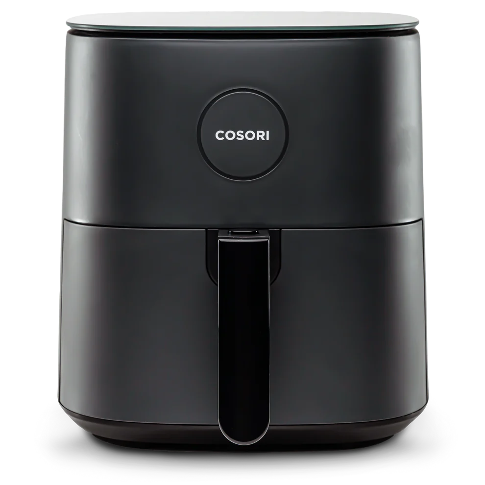 COSORI Air Fryer Pro 9-in-1, Compact 5QT, 450℉: Half Time & Chef-Grade Cook, One-Wipe Clean Glass Panel, 130+ In-App Recipes with Nutritional Info, Nonstick & Dishwasher-Safe Basket, Ceramic, Black