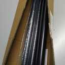 Black Tension Curtain Rod 41-146In,Extra Long Outdoor Curtain Rod
