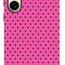 Owncase for Samsung Galaxy S24 Ultra Case Cute Fashion Polka Dot Phone Case for Women Girls Shockproof Slim TPU and Hard PC Protective Cover, Black
