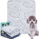 Qeils Pee Pads Reusable Washable Puppy Pads- 2 Pack 30"x34" Heavy Absorbent Protective Pads Leakproof Dog Training Pads, Non-Slip Potty Incontinence Pads for Bed, Floor, Couch, Carpet, Kennel, Crate