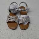 SM New York Silver Sandals, Size 2