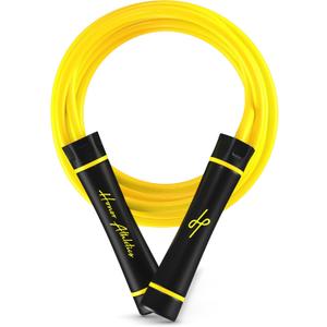 Honor Athletics - WEIGHTED 1.1lb HEAVY Jump Rope for High-Intensity and Strength Training - Adjustable 10ft PVC Rope with Ergonomic Grip, Ideal for Boxing, CrossFit, Muay Thai, MMA, and Fitness (Yellow)