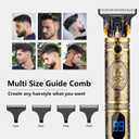 Saoilli Hair Clippers for Men, Professional Cordless Barber Trimmer Set, Beard Trimmer and Nose Hair Trimmer for Men, Shavers Cordless Electric Razor Shaving Kit with 180 Min Runtime, USB Charging