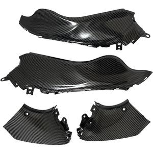 Carbon Fiber Look Frame Front Side Cover Infill Panel Trims Fairing Cowl Compatible with Suzuki GSXR1300 Hayabusa 2008-2020, RTF34F, Black