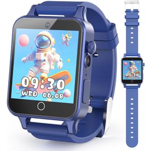 Kids Smart Watch Toys for Boys Age 5-12, 30 Games HD Touchscreen Watch for Kids, Audiobook, Alarm Clock, Alarm Clock, Learn Card, Music Player, Educational Toys Birthday Gifts for Boys Ages 5 6 7 8 9