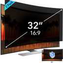 2 Pack 32 inch Computer Privacy Screen Filter for 16:9 Aspect Ratio Widescreen Monitor,32in Curved Computer Monitor Privacy Shield Anti Glare Blue Light Eye Protection, Anti-Scratch Removable Protector Film