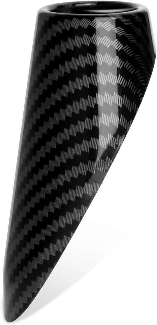 Antenna Mount Base Cover AM FM Replacement Compatible with 2011 2012 2013 2014 2015 2016 2017 2018 Dodge RAM 1500 2500 3500 Accessories Black Carbon Fiber Color