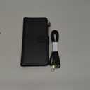 iCoverCase for Samsung Galaxy A32 5G Wallet Case with Card Holder for Women, Crossbody Lanyard Strap Kickstand PU Leather Case with Zipper Pocket Credit Card Slots Cover (Black)