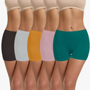LALESTE Women Cotton Boy Shorts Panties Comfortable Wicking Boxer Briefs Underwear 5 Pack XL