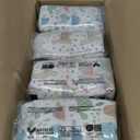 The Honest Company Comfort Dry Disposable Diapers for Sensitive Skin, Hypoallergenic, All The Alpacas + Turtle Time, Super Club Box Size 1 (814 lbs), 136 Count