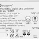 GLEDOPTO ESP32 WLED LED Strip Controller Mic UART Download Music Sound Dynamic Mode RGB IC DIY WiFi APP Control Easy Wiring for WS2811 WS2812 SK6812 TM1814 WS2813 WS2815 FCOB Addressable Strip Light