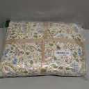 DAUAOTO King Size Duvet Cover Set - 104"x90" Cover + 2 Shams, 100% Cotton Bedding Sets Farmhouse Paisley Pattern Yellow