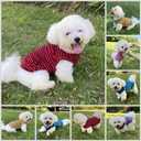 Dog Shirts Cotton Striped T-Shirts, Breathable Basic Vest for Puppy and Cat, Super Soft Stretchable Doggy Tee Tank Top Sleeveless, Fashion & Cute Color for Boys and Girls (XXL, Black+Red)