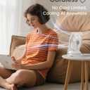 Small Desk Fan Quiet, 3000mAh Personal Portable Fans Max 13H Runtime, Rechargeable & USB-C Powered Mini Desktop Fan 3 Speeds for Home Office Travel Outdoor Summer Gifts for Women Men, White